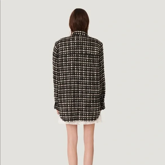 Iro Leopold Oversized Woven Tweed Overshirt